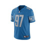 Men's Aidan Hutchinson Blue Detroit Lions Team Vapor Limited Jersey