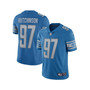 Men's Aidan Hutchinson Blue Detroit Lions Team Vapor Limited Jersey