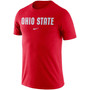 Men's Scarlet Ohio State Buckeyes Essential Wordmark T-shirt