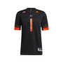 Men's #1 Black Miami Hurricanes Premier Strategy Jersey