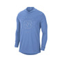 Men's Carolina Blue North Carolina Tar Heels Campus Tri-Blend Performance Long Sleeve Hooded T-shirt