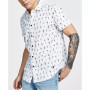 Men's Pin Up Girls Classic-Fit Printed Button-Down Shirt