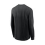 Men's Black New Orleans Saints Fan Gear Color Bar Long Sleeve T-shirt