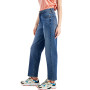Juniors' High Rise Distressed Detailing Straight Jeans