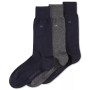 Men's Socks, Combed Flat Knit Crew 3 Pack