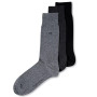 Men's Socks, Combed Flat Knit Crew 3 Pack