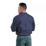 Mens Flame Resistant Button Down Long Sleeve Work Shirt