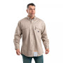 Mens Flame Resistant Button Down Long Sleeve Work Shirt