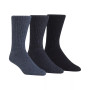 Men's Cotton Rich Casual Rib Crew Socks, 3-Pack