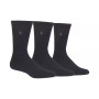 3 Pack Ribbed Cushion Foot Crew Men's Socks