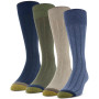 Men's 4-Pack Casual Rib Crew Socks