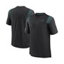 Men's Black Philadelphia Eagles Sideline Tonal Logo Performance Player T-shirt