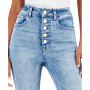 Juniors' High-Rise Button-Front Flare-Hem Jeans, Created for Macy's