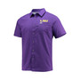 Men's PFG Purple LSU Tigers Slack Tide Camp Button-Up Shirt