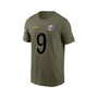 Men's Matthew Stafford Olive Los Angeles Rams 2022 Salute To Service Name and Number T-shirt