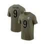 Men's Matthew Stafford Olive Los Angeles Rams 2022 Salute To Service Name and Number T-shirt
