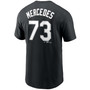 Men's Yermin Mercedes Black Chicago White Sox Player Name Number T-shirt