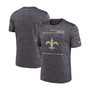 Men's Black New Orleans Saints Sideline Velocity Legend Performance T-shirt
