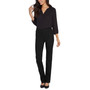 Women's Marilyn Straight Black Pull-On Jeans