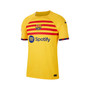 Men's Yellow Barcelona 2022/23 Fourth Vapor Match Authentic Jersey