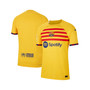 Men's Yellow Barcelona 2022/23 Fourth Vapor Match Authentic Jersey