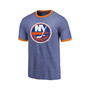 Men's Threads Heathered Royal New York Islanders Ringer Contrast Tri-Blend T-shirt