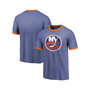 Men's Threads Heathered Royal New York Islanders Ringer Contrast Tri-Blend T-shirt