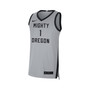 Men's #1 Gray, Black Oregon Ducks Limited Basketball Jersey