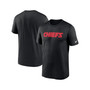 Men's Black Kansas City Chiefs Legend Wordmark Performance T-shirt