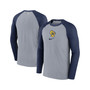 Men's Gray Milwaukee Brewers Authentic Collection Game Raglan Performance Long Sleeve T-shirt