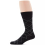 Men's Diagonal Stripe Crew Dress Socks