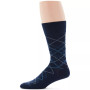 Men's Diagonal Stripe Crew Dress Socks