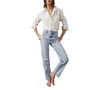 Women's Pacifica High-Rise Cotton Straight-Leg Jeans