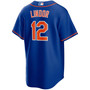 Men's Francisco Lindor Royal New York Mets Alternate Replica Player Jersey