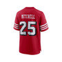 Men's Elijah Mitchell Scarlet San Francisco 49ers Alternate Team Game Jersey
