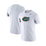 Men's White Florida Gators School Logo Legend Performance T-shirt
