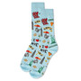 Men's New York Rayon from Bamboo Novelty Crew Socks