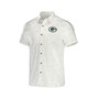 Men's NFL x Darius Rucker Collection by White Green Bay Packers Woven Button-Up T-shirt