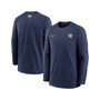 Men's Navy Houston Astros Authentic Collection Logo Performance Long Sleeve T-shirt