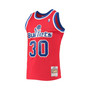 Men's Bernard King Red Washington Bullets 1990-91 Hardwood Classics Swingman Jersey
