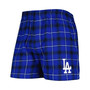 Men's Royal, Black Los Angeles Dodgers Ledger Flannel Boxers