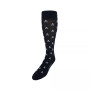 Rodger Skull and Cross Bones Mercerized Cotton Mid-Calf Socks