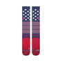 Men's Navy MLB Bars USA Over the Calf Socks