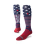 Men's Navy MLB Bars USA Over the Calf Socks