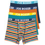 Men's Bright Stripes Cotton Stretch Boxer Briefs, Pack of 4