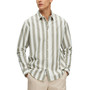 Men's Regular-Fit Vertical-Stripe Long-Sleeve Shirt