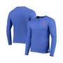 Men's Royal New England Patriots Thermal Henley Long Sleeve T-shirt