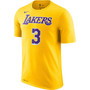 Men's Anthony Davis Yellow Los Angeles Lakers 2019,2020 Name & Number Performance T-shirt