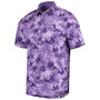 Men's Purple Colorado Rockies Sport Reign Forest Fronds Button-Up Shirt