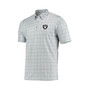 Men's Gray, Black Las Vegas Raiders Deliver Button-Down Polo Shirt